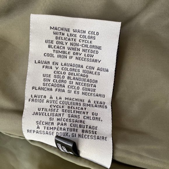 Levi's Mixed-Media Quilted Varsity Bomber Jacket, Gray/Green, Medium - Picture 12 of 13